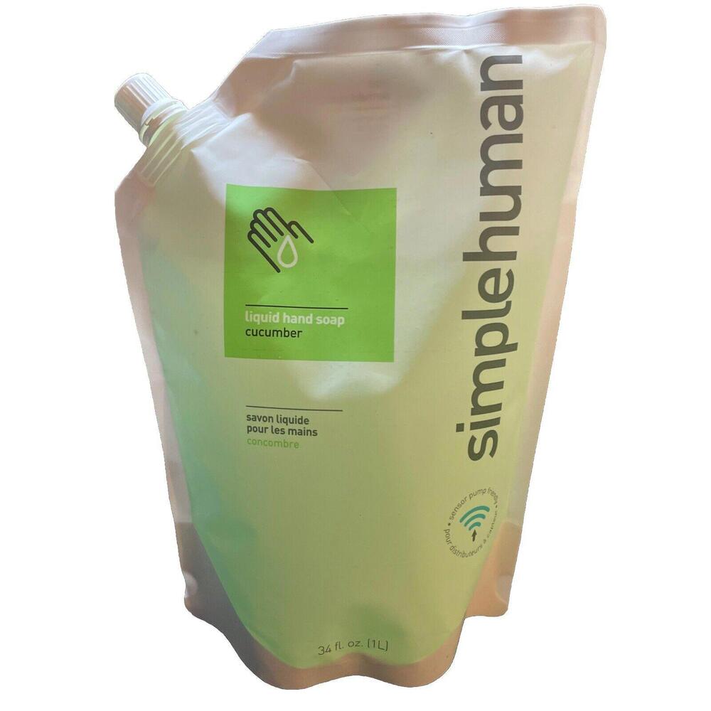 34 Oz CUCUMBER Simplehuman Moisturizing Liquid Hand Soap Refill *Sealed*